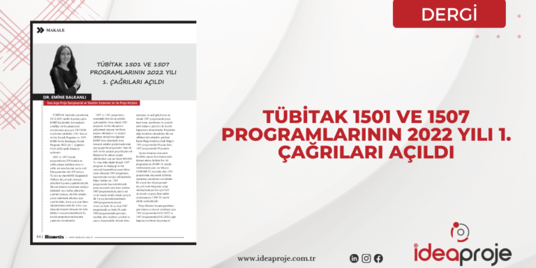 TUBITAK-1501-VE-1507-PROGRAMLARININ-2022-YILI-1.-CAGRILARI-ACILDI 1507 ve 1501 arasındaki farklar
